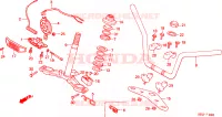 GUIDON   TE DE FOURCHE pour Honda H 100 de 1983