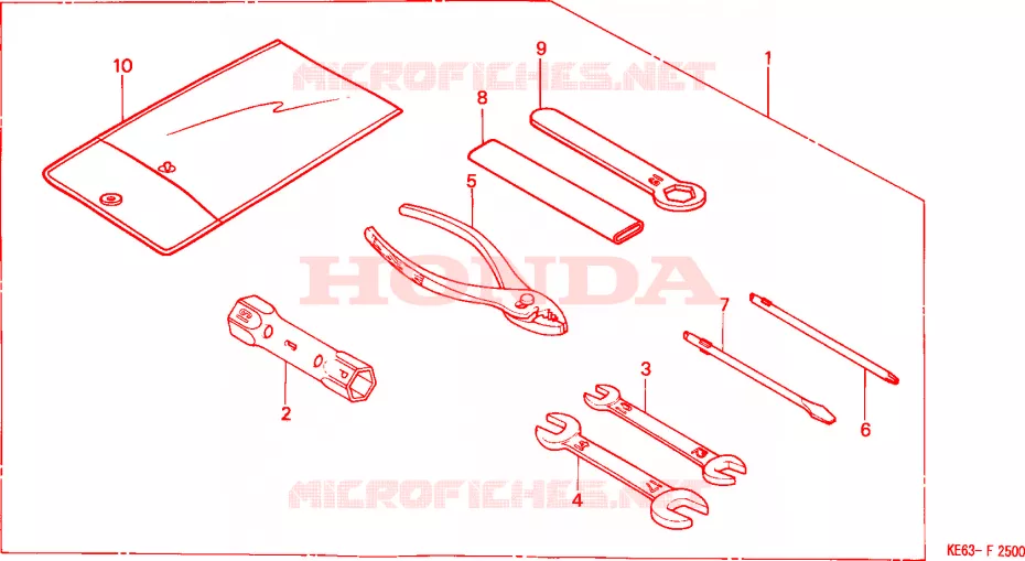 OUTIL Honda MOTO 100 other-models 1983  H100SD