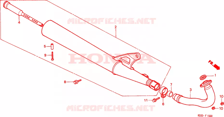 SILENCIEUX D'ECHAPPEMENT Honda MOTO 100 other-models 1983  H100SD