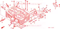 CULASSE pour Honda REBEL 125 de 1997