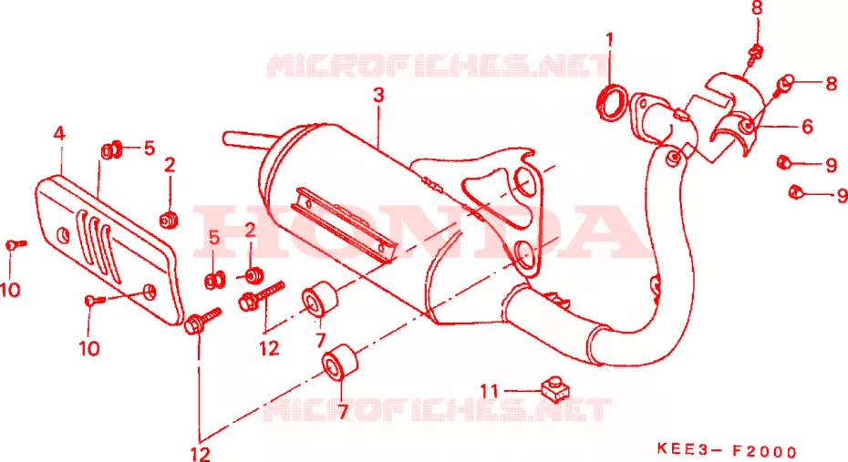 SILENCIEUX D'ECHAPPEMENT Honda SCOOTER 100 BALI 1999  SJ100X