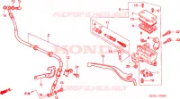 MAITRE CYLINDRE DE FREIN AVANT pour Honda REBEL 250 de 1996