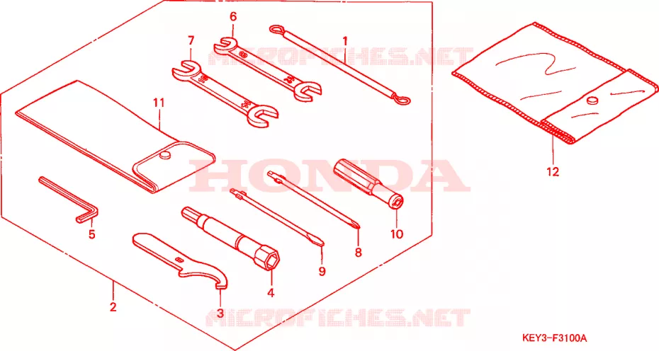OUTIL Honda SCOOTER 125 PANTHEON 2000  FES125Y