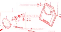 PROJECTEUR(2) pour Honda XLS 185 de 1988