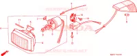 PHARE pour Honda XR 200 R de 1985