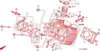 CULASSE DE CYLINDRE AVANT pour Honda 125 VARADERO série limité de 2002