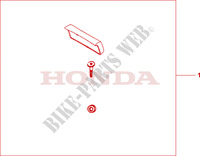 DOSSERET DE TOP CASE pour Honda 125 VARADERO de 2005