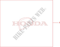 DOSSERET TOP CASE 35L pour Honda 125 VARADERO DELUXE de 2007