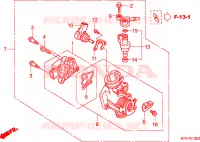 CORPS DE PAPILLON pour Honda INNOVA 125 de 2007