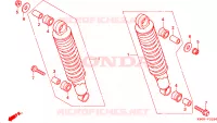 AMORTISSEUR ARRIERE pour Honda CB 250 TWO FIFTY de 2001