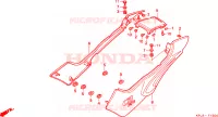 COUVERCLES LATERAUX pour Honda CB 250 TWO FIFTY de 2001
