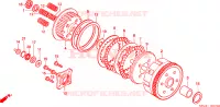 EMBRAYAGE pour Honda CB 250 TWO FIFTY de 2001