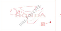 CAPOT DE SELLE LIGHTNING BLUE pour Honda CBR 125 REPSOL de 2005