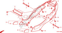 COUVERCLES LATERAUX pour Honda CBR 125 TRICOLORE de 2010