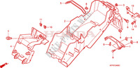 GARDE BOUE ARRIERE pour Honda CBR 125 TRICOLOR de 2010