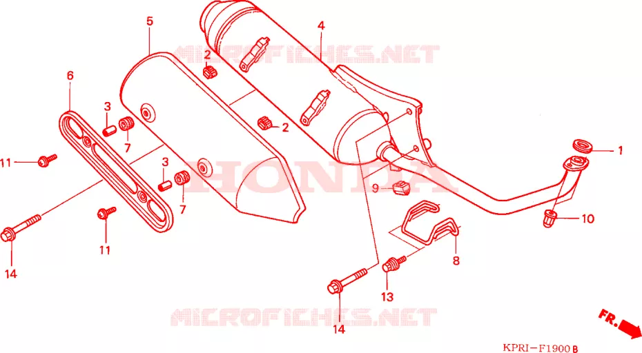 SILENCIEUX D'ECHAPPEMENT Honda SCOOTER 150 SH 2003  SH1503