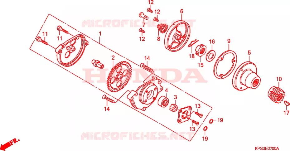 POMPE A HUILE Honda MOTO 230 CRF 2003  CRF230F3