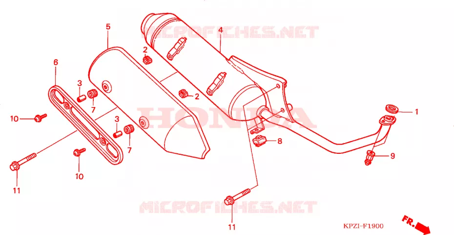 SILENCIEUX D'ECHAPPEMENT Honda SCOOTER 150 DYLAN 2002  SES1502