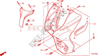 CARENAGE AVANT (FES1257/A7)(FES1507/A7) pour Honda S WING 150 FES de 2007