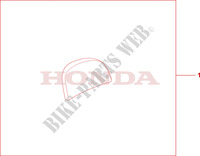 DOSSERET TOP CASE 35L pour Honda S WING 150 FES de 2007
