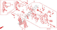 ETRIER DE FREIN AVANT (FES1257/A7)(FES1507/A7) pour Honda S WING 150 FES de 2007
