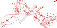 FEUX ARRIERE (FES1257/A7)(FES1507/A7) pour Honda S WING 150 FES SPECIAL de 2007