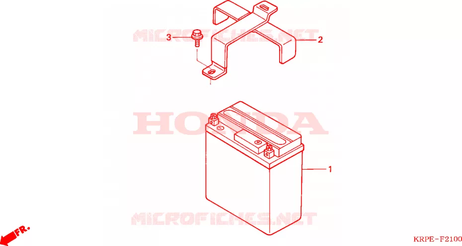 BATTERIE Honda SCOOTER 100 LEAD 2007  SCV100F5