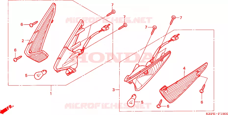 CLIGNOTANT AVANT Honda SCOOTER 100 LEAD 2007  SCV100F5
