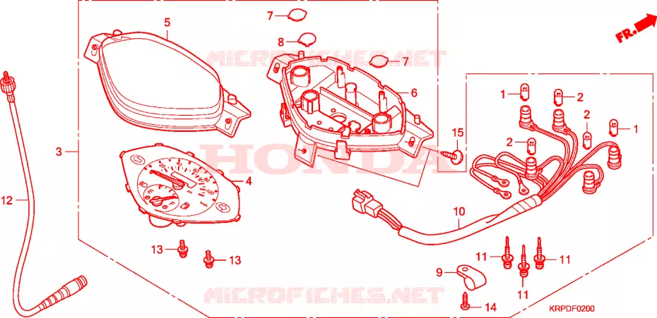 COMPTEUR Honda SCOOTER 100 LEAD 2009  SCV100F9