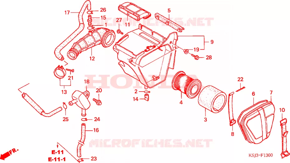 FILTRE A AIR Honda MOTO 80 CRF 2004  CRF80F4