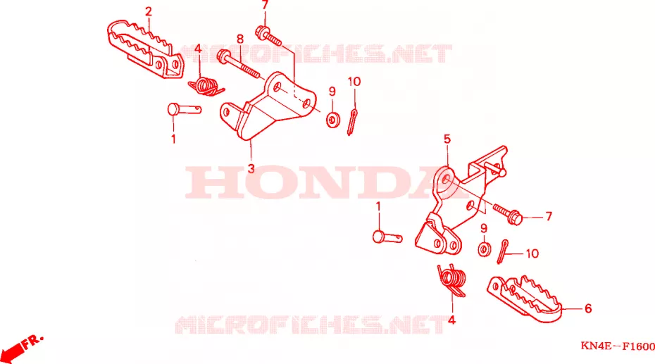 REPOSE PIED Honda MOTO 80 CRF 2005  CRF80F5