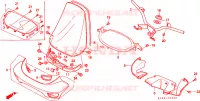GUIDON   CARENAGE pour Honda CH 125 SPACY de 1996