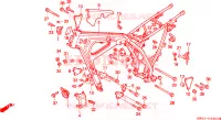 CADRE pour Honda NX 250 de 1990