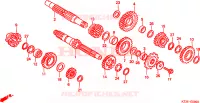 BOITE DE VITESSES pour Honda CR 250 R de 2000