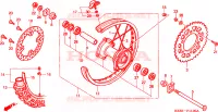 ROUE ARRIERE pour Honda CR 250 R de 2000