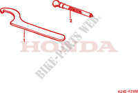 OUTIL pour Honda CR 125 R de 2000