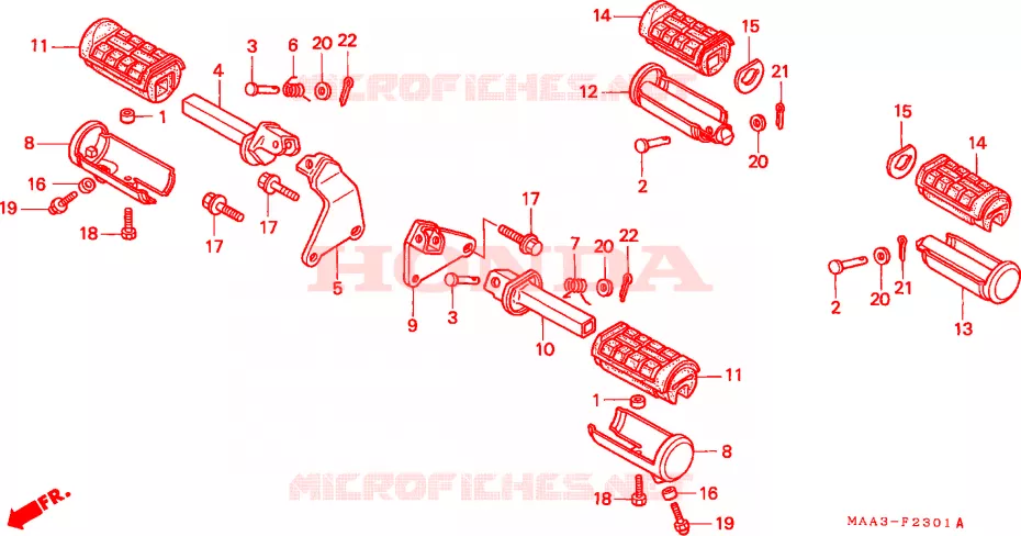 MARCHE(VT1100C2) Honda MOTO 1100 SHADOW 1998  VT1100C2W