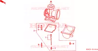 PIECES DE CARBURATEUR EN OPTION pour Honda CR 500 R de 2000