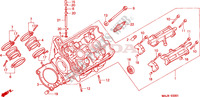 CULASSE DE CYLINDRE GAUCHE pour Honda PAN EUROPEAN ST 1100 ABS de 2000