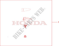DEFLECTEUR DE RETROVISEUR pour Honda PAN EUROPEAN ST 1100 ABS de 2000