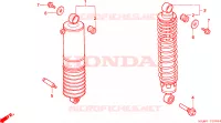 AMORTISSEUR ARRIERE pour Honda GL 1500 GOLD WING SE de 2000
