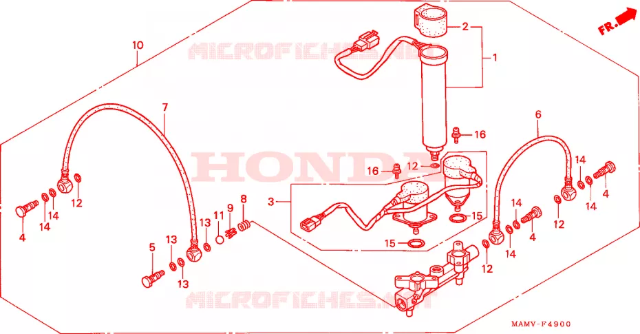 DISTRIBUTEUR D'AIR Honda MOTO 1500 GOLD-WING 1997  GL1500AV