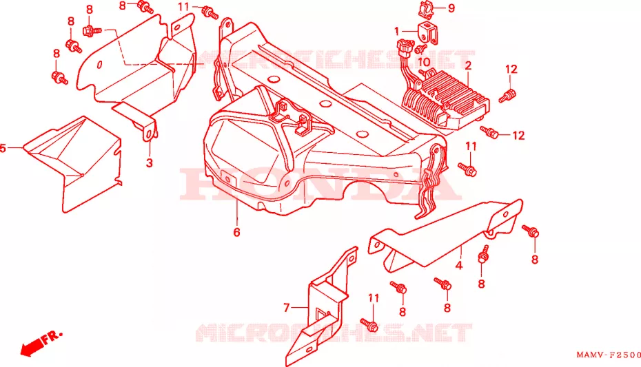 PROTECTION DE CHAMBRE Honda MOTO 1500 GOLD-WING 2000  GL1500SEY