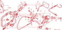 COMMODO   LEVIER   CABLE (NV750C2) pour Honda NV 750 C de 2001