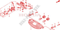 FEU ARRIERE pour Honda VTR 1000 FIRE STORM 2ED de 2003