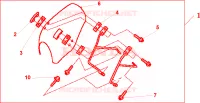 PARE BRISE pour Honda VT 1100 SHADOW C3 de 1999