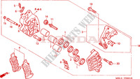 ETRIER DE FREIN AVANT DROIT (NT650V2/3/4/5) pour Honda DEAUVILLE 650 34HP de 2005