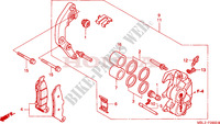 ETRIER DE FREIN AVANT (NT650VW/X/Y/1) pour Honda DEAUVILLE 650 de 1999