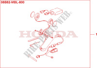KIT MICRO  pour Honda DEAUVILLE 650 34HP de 2000