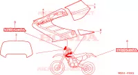 RAYURE(XR650R2) pour Honda XR 650 de 2002